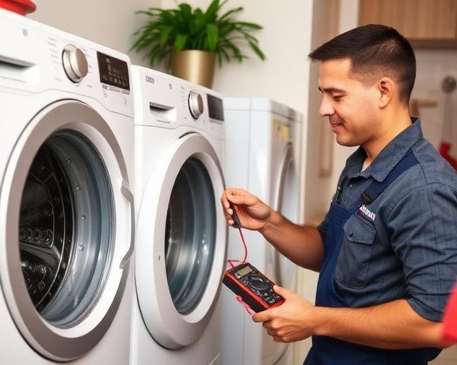 Técnico realizando assistência técnica em Sarandi