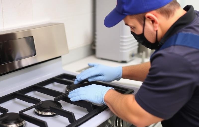 Manutenção preventiva de fogão