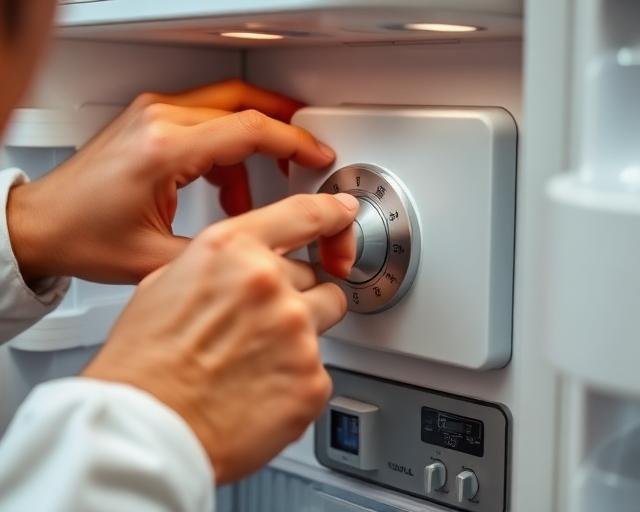 TÃ©cnico realizando troca de termostato em geladeira em Sarandi